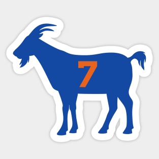 NY GOAT - 7 - White Sticker